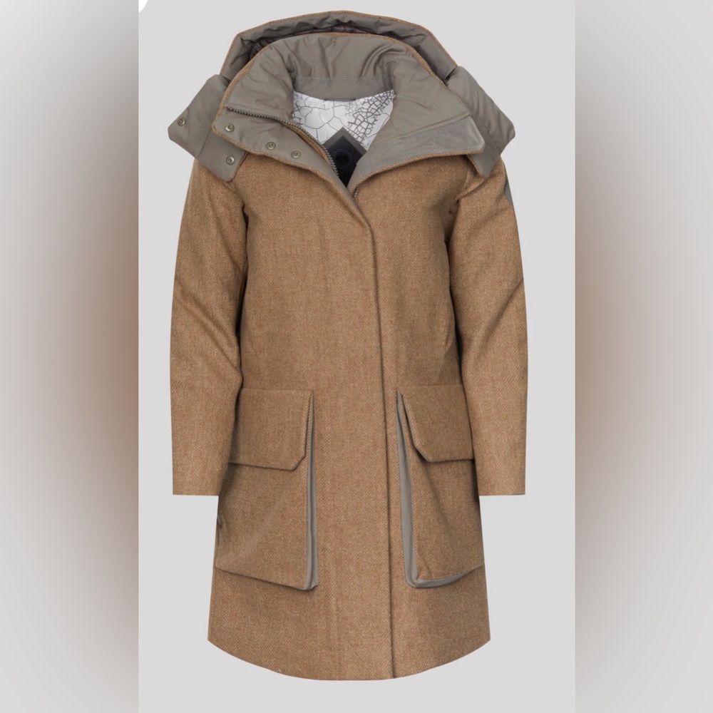 Canada Goose Loro Piana Tan Hooded Coat
